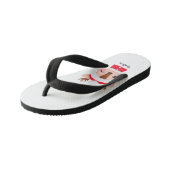 Niedlicher Weihnachts-Weihnachtsmeister Kinderbadesandalen (Schrägansicht)