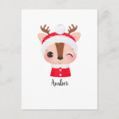 Niedlicher Weihnachts-Weihnachtsmeister Postkarte (Vorderseite)