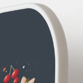 Niedlicher Weihnachts-/Winterbär im Keim Pickleball Schläger (Linke Seite)