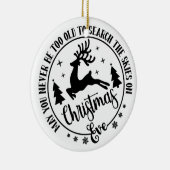Niedlicher Weihnachtsabend Keramik Ornament (Rechts)