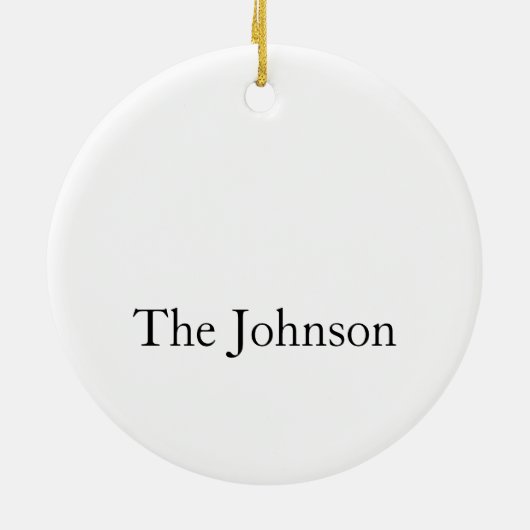 Niedlicher Weihnachtsabend Keramik Ornament (Hinten)