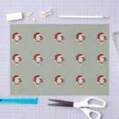Niedlicher Weihnachtsaffe Seidenpapier (Handwerk)