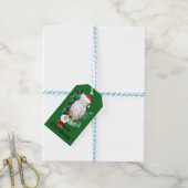 Niedlicher Weihnachtsaufenthalt mit Strumpf Geschenkanhänger (Mit Garn)