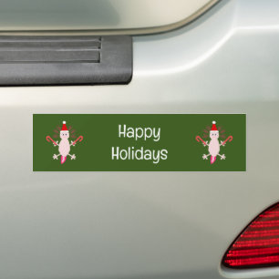 Niedlicher WeihnachtsAxolotl Custom Autoaufkleber