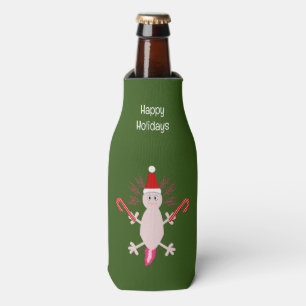 Niedlicher WeihnachtsAxolotl Custom Flaschenkühler