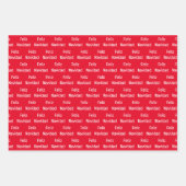 Niedlicher WeihnachtsAxolotl Custom Geschenkpapier Set (Vorderseite 2)