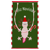 Niedlicher WeihnachtsAxolotl Custom Kleine Geschenktüte (Vorderseite)