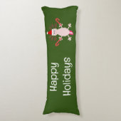 Niedlicher WeihnachtsAxolotl Custom Seitenschläferkissen (Vorderseite Vertikal)