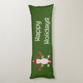 Niedlicher WeihnachtsAxolotl Custom Seitenschläferkissen (Rückseite (Vertikal))