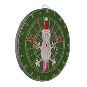 Niedlicher WeihnachtsAxolotl Dartscheibe (Vorderseite Links)