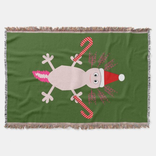 Niedlicher WeihnachtsAxolotl Decke (Vorderseite)