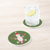 Niedlicher WeihnachtsAxolotl Getränkeuntersetzer (Seite)