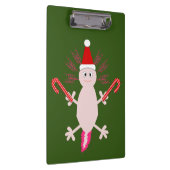 Niedlicher WeihnachtsAxolotl Klemmbrett (Rechts)