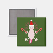 Niedlicher WeihnachtsAxolotl Magnet (Vorderseite/Rückseite)