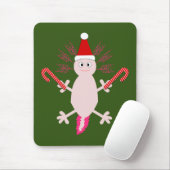 Niedlicher WeihnachtsAxolotl Mousepad (Mit Mouse)