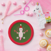 Niedlicher WeihnachtsAxolotl Pappteller (Party)