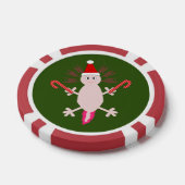 Niedlicher WeihnachtsAxolotl Pokerchips (Einzeln)