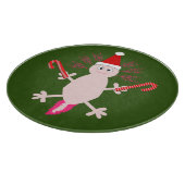 Niedlicher WeihnachtsAxolotl Schneidebrett (Ecke)
