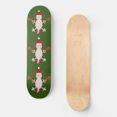 Niedlicher WeihnachtsAxolotl Skateboard (Vorderseite)