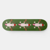 Niedlicher WeihnachtsAxolotl Skateboard (Horizontal)