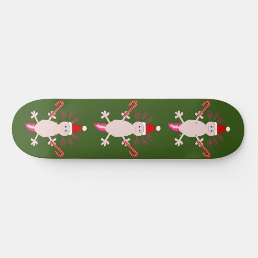 Niedlicher WeihnachtsAxolotl Skateboard (Horizontal)