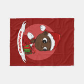 Niedlicher Weihnachtsbaby Cartoon Fleece Blanket (Vorderseite (Horizontal))