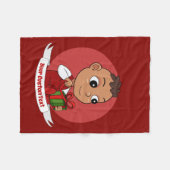 Niedlicher Weihnachtsbaby Cartoon Fleece Blanket (Vorderseite (Horizontal))