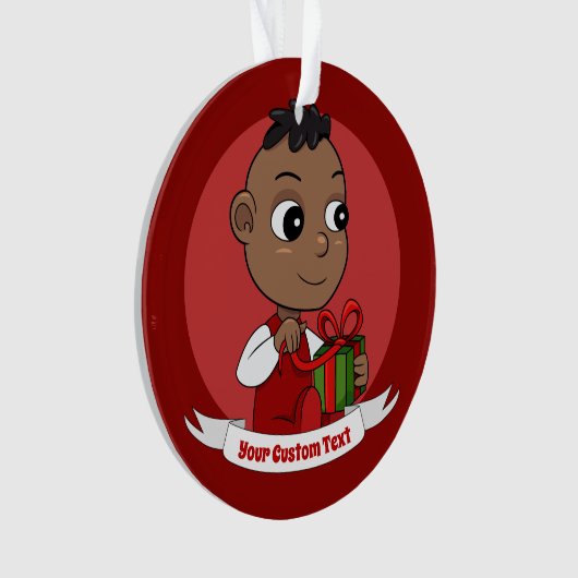 Niedlicher Weihnachtsbaby Cartoon Ornament (Vorderseite)