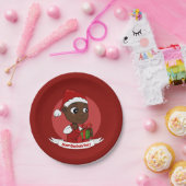 Niedlicher Weihnachtsbaby Cartoon Paper Teller (Party)