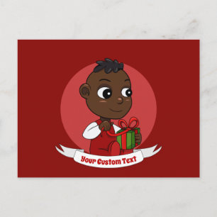 Niedlicher Weihnachtsbaby Cartoon Postcard Postkarte