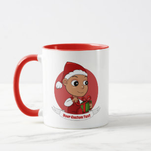 Niedlicher Weihnachtsbaby Cartoon Tasse