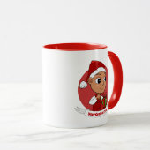 Niedlicher Weihnachtsbaby Cartoon Tasse (VorderseiteRechts)