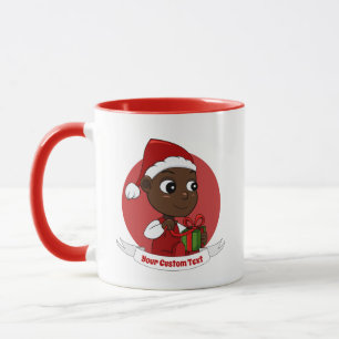 Niedlicher Weihnachtsbaby Cartoon Tasse