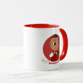 Niedlicher Weihnachtsbaby Cartoon Tasse (VorderseiteRechts)