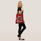 Niedlicher Weihnachtsbaby Cartoon Tote Tasche (Am Model)