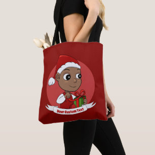 Niedlicher Weihnachtsbaby Cartoon Tote Tasche