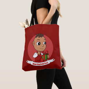 Niedlicher Weihnachtsbaby Cartoon Tote Tasche