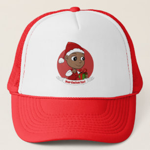 Niedlicher Weihnachtsbaby Cartoon Trucker Hat Truckerkappe