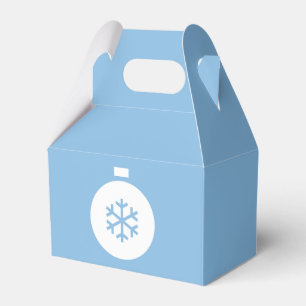 Niedlicher Weihnachtsball Blue Favor Box Geschenkschachtel