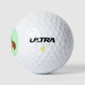 Niedlicher Weihnachtsball Golfball (Logo)