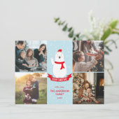 Niedlicher Weihnachtsbär Frohe Weihnachten 4 Foto (Stehend Vorderseite)