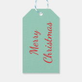 Niedlicher Weihnachtsbär Geschenkanhänger (Rückseite)