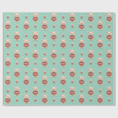 Niedlicher Weihnachtsbär Geschenkpapier (Flach)