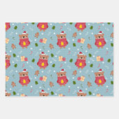 Niedlicher Weihnachtsbär Geschenkpapier Set (Vorderseite)