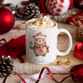 Niedlicher Weihnachtsbär Personalisiertes Kind Kaffeetasse