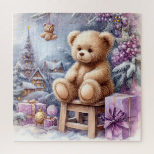 Niedlicher Weihnachtsbär Puzzle