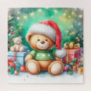 Niedlicher Weihnachtsbär Puzzle