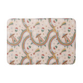 Niedlicher Weihnachtsbaum Alien Rainbow Holiday Pa Badematte (Vorderseite)