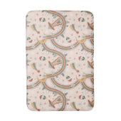 Niedlicher Weihnachtsbaum Alien Rainbow Holiday Pa Badematte (Vorderseite Vertikal)