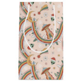 Niedlicher Weihnachtsbaum Alien Rainbow Holiday Pa Kleine Geschenktüte (Vorderseite)